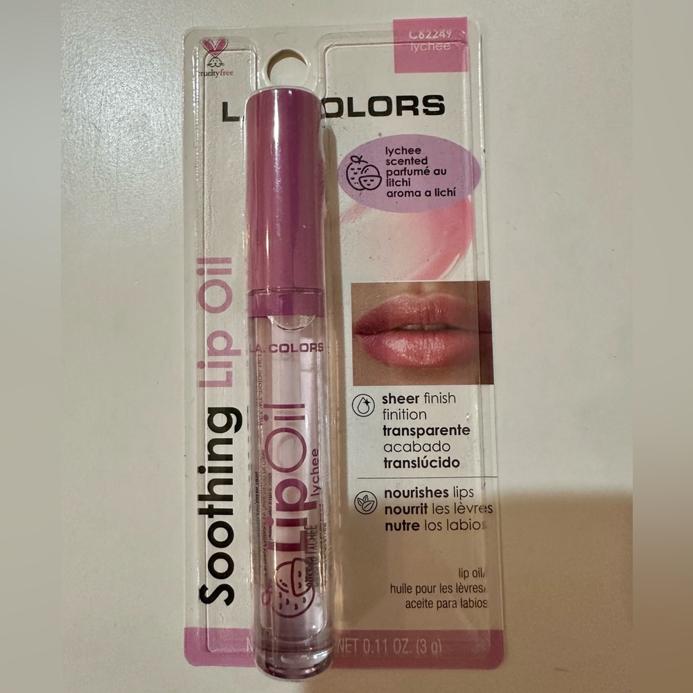 $3 for $15 NWT L.A. Colors Lip Oil Soothing - Lychee